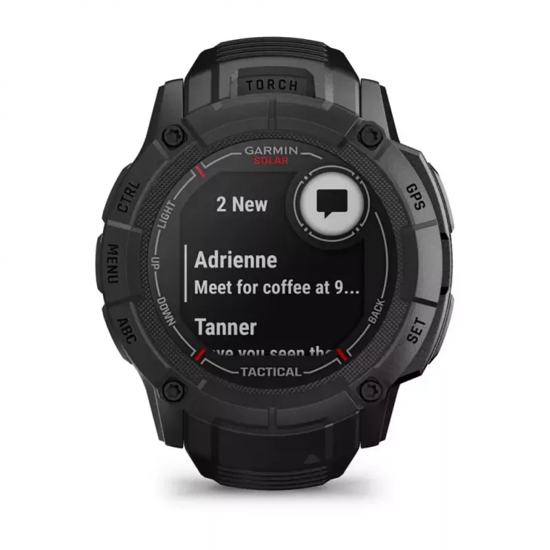Garmin Instinct 2X Solar Tactical Edition smartwatch, 50 mm, czarny