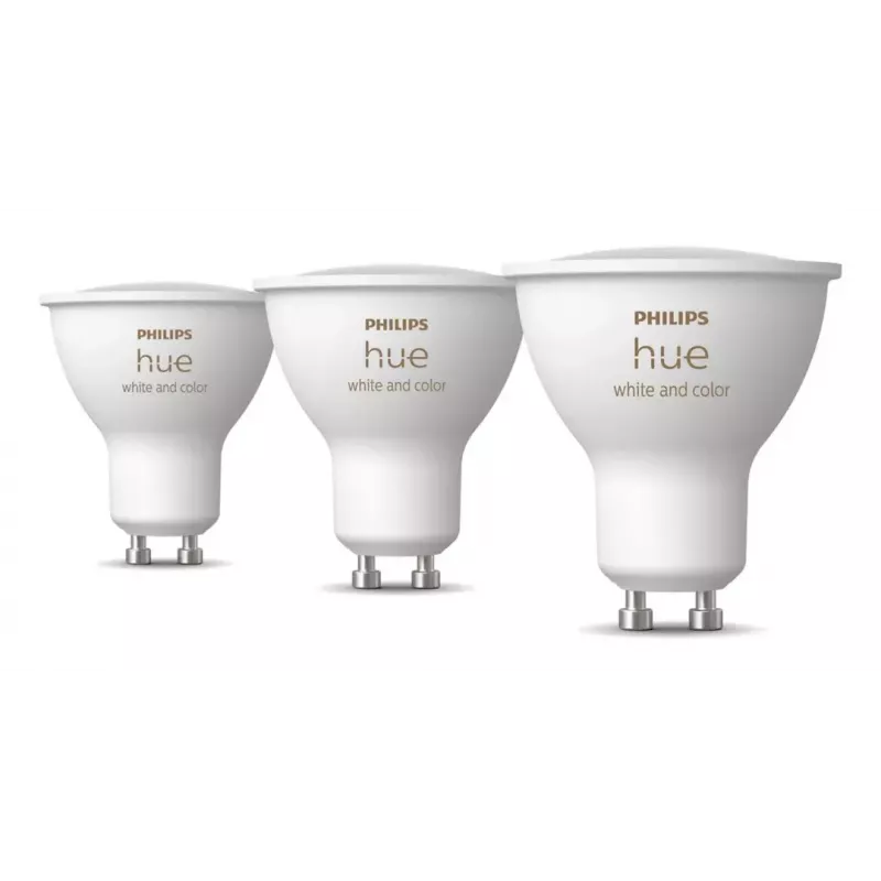 Philips Hue White and colour ambience GU10 – inteligentny reflektor – (zestaw 3 szt.)