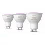 Philips Hue White and colour ambience GU10 – inteligentny reflektor – (zestaw 3 szt.)