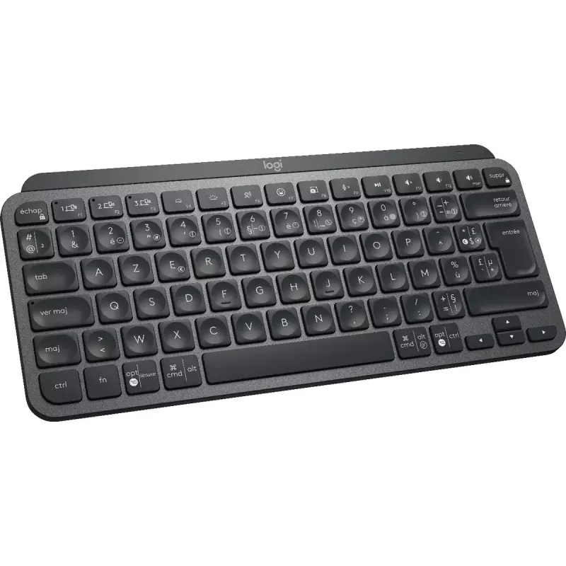 LOGITECH MX Keys Mini Podświetlana Klawiatura - Bezprzewodowa Bluetooth - Grafitowa - Azerty Francuski