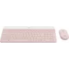 LOGITECH Bezprzewodowy zestaw klawiatury i myszy Slim MK470 - Różowy QWERTY US/INT