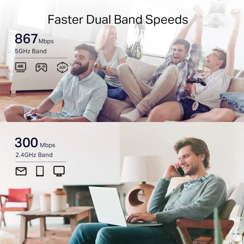 Wzmacniacz sieciowy TP-Link AC1200 Mesh Wi-Fi Extender