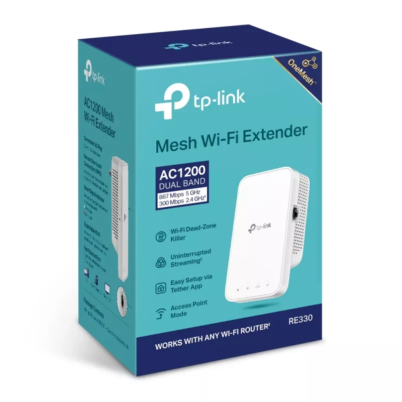 Wzmacniacz sieciowy TP-Link AC1200 Mesh Wi-Fi Extender