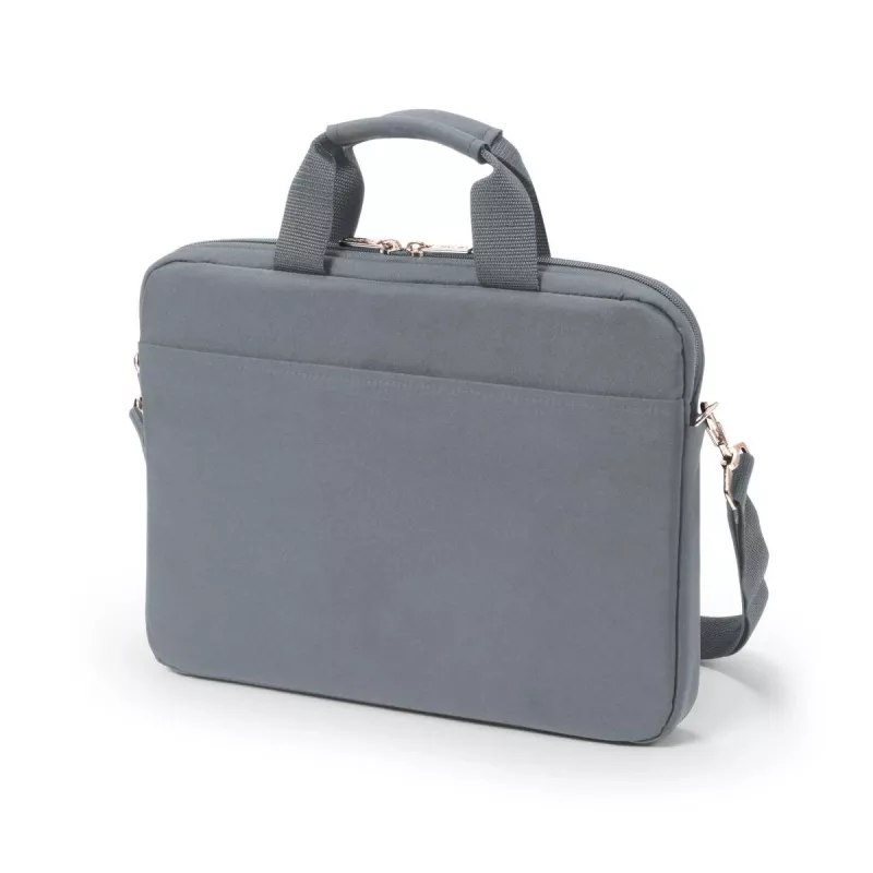 DICOTA Eco cienki Case Base - etui na notebook 11-12.5 cala - szare / poliester 300d z recyklingowanego PET