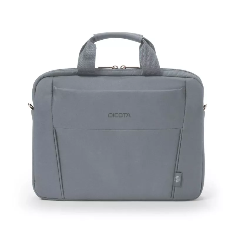 DICOTA Eco cienki Case Base - etui na notebook 11-12.5 cala - szare / poliester 300d z recyklingowanego PET