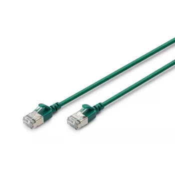 DIGITUS cienki Kabel krosowy - CAT6A - F-FTP - 3m - Zielony