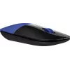 Mysz bezprzewodowa HP Z3700, niebieska, oburęczna, optyczna, RF, 1200 DPI