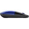 Mysz bezprzewodowa HP Z3700, niebieska, oburęczna, optyczna, RF, 1200 DPI