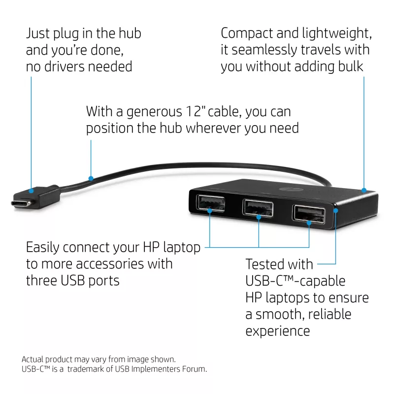 HP USB-C do USB-A Hub