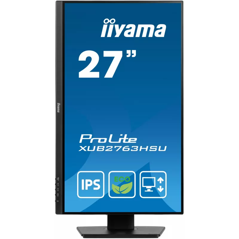 Monitor komputerowy iiyama ProLite XUB2763HSU-B1 68,6 cm (27 cali) 1920 x 1080 pikseli Full HD LED Czarny