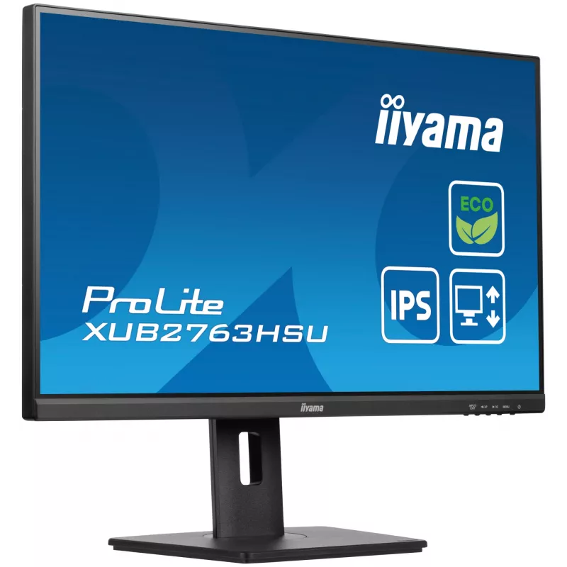 Monitor komputerowy iiyama ProLite XUB2763HSU-B1 68,6 cm (27 cali) 1920 x 1080 pikseli Full HD LED Czarny