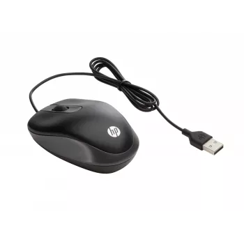 Mysz HP USB Travel, oburęczna, optyczna, USB Type-A, 1000 DPI, czarna