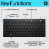 Kompaktowa klawiatura Bluetooth HP 355 — bezprzewodowe klawisze mechaniczne, czarna, 0,34 kg