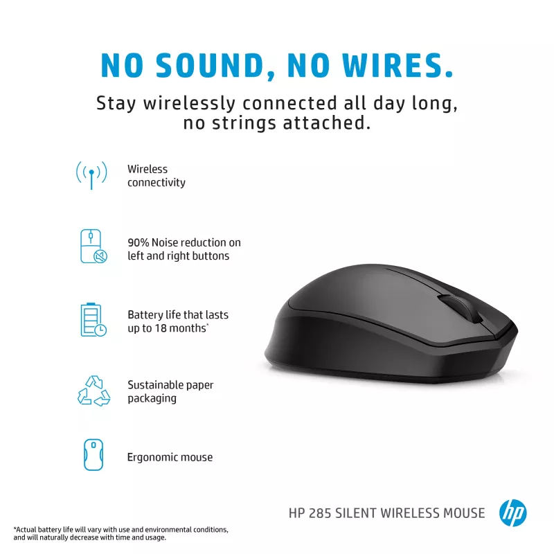 Kompaktowa klawiatura Bluetooth HP 355 — bezprzewodowe klawisze mechaniczne, czarna, 0,34 kg