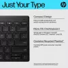 Kompaktowa klawiatura Bluetooth HP 355 — bezprzewodowe klawisze mechaniczne, czarna, 0,34 kg