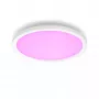 Philips Hue biały and colour ambience Surimu Panel Okrągły, Inteligentna lampa sufitowa, Bluetooth/Zigbee, Biały, LED, Niewymienne żarówki, Wielokolorowa