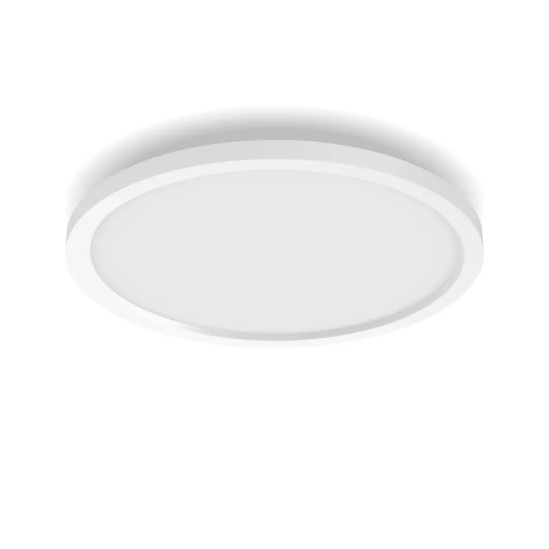 Philips Hue biały and colour ambience Surimu Panel Okrągły, Inteligentna lampa sufitowa, Bluetooth/Zigbee, Biały, LED, Niewymienne żarówki, Wielokolorowa