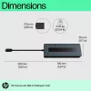 HP Universal USB-C Multiport Hub USB 3.2 Gen 1 Type-C Czarny