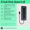 HP Universal USB-C Multiport Hub USB 3.2 Gen 1 Type-C Czarny