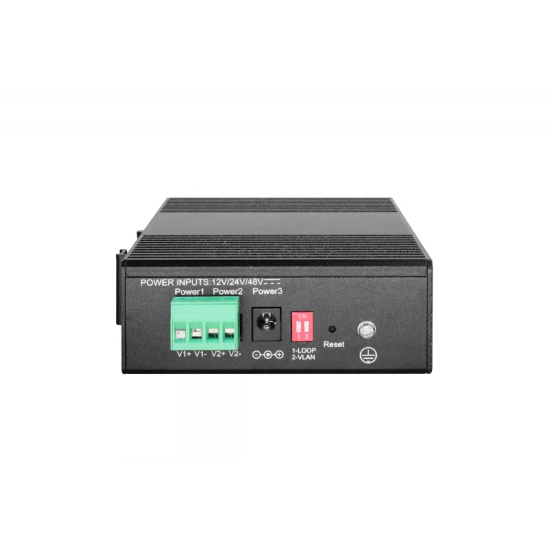 Przełącznik LevelOne Hilbert 6-portowy przemysłowy Gigabit PoE Smart Lite, 2 x SFP, 4 wyjścia PoE, 802.3at/af PoE