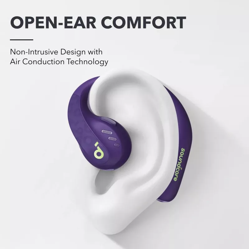 ANKER Earbuds - Soundcore Aerofit Pro - Electric fioletowy