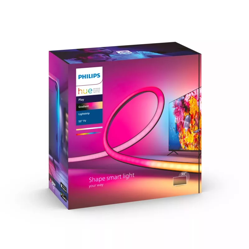 Philips Hue biały and colour ambience Play gradient lightstrip 55 inch