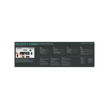 LOGITECH Mx Keys S Combo - Graphite - Qwerty US/Int'l