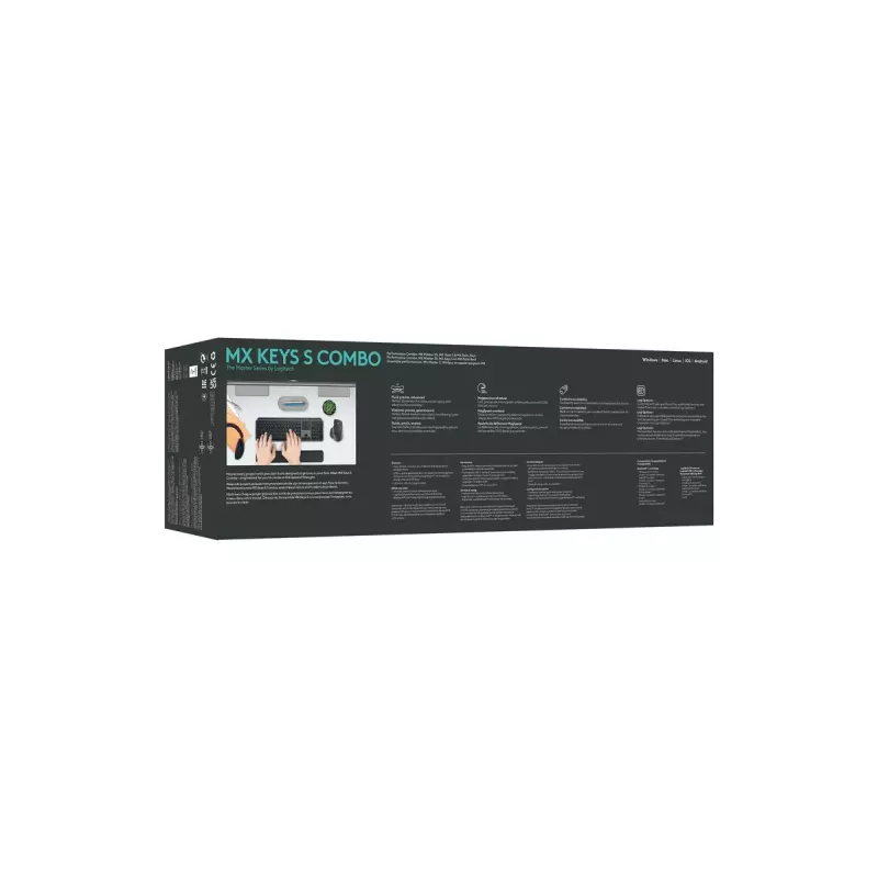 LOGITECH Mx Keys S Combo - Graphite - Qwerty US/Int'l