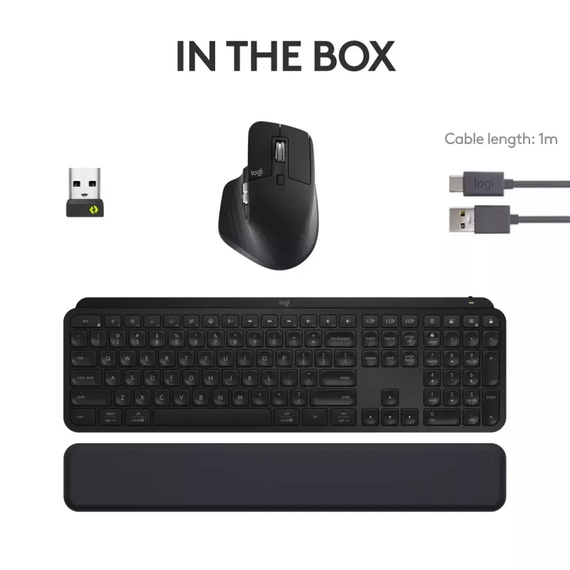 LOGITECH Mx Keys S Combo - Graphite - Qwerty US/Int'l