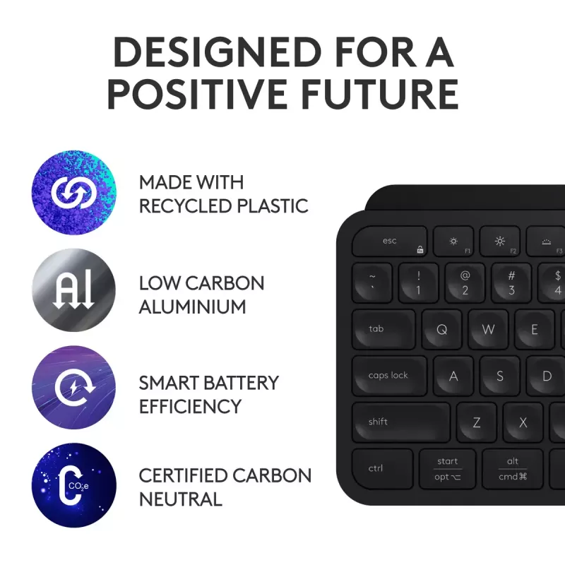 LOGITECH Mx Keys S Combo - Graphite - Qwerty US/Int'l