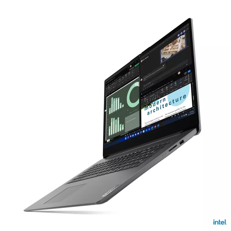 Lenovo V17 G4 IRU Intel® U U300 Laptop 43,9 cm (17,3 cala) Full HD 8 GB DDR4-SDRAM 512 GB SSD Wi-Fi 6 (802.11ax) Windows 11 Home German szary