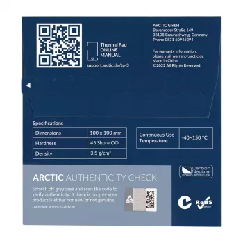 ARCTIC TP-3 Premium Performance Thermal Pad 100 x 100 mm, 1,5 mm