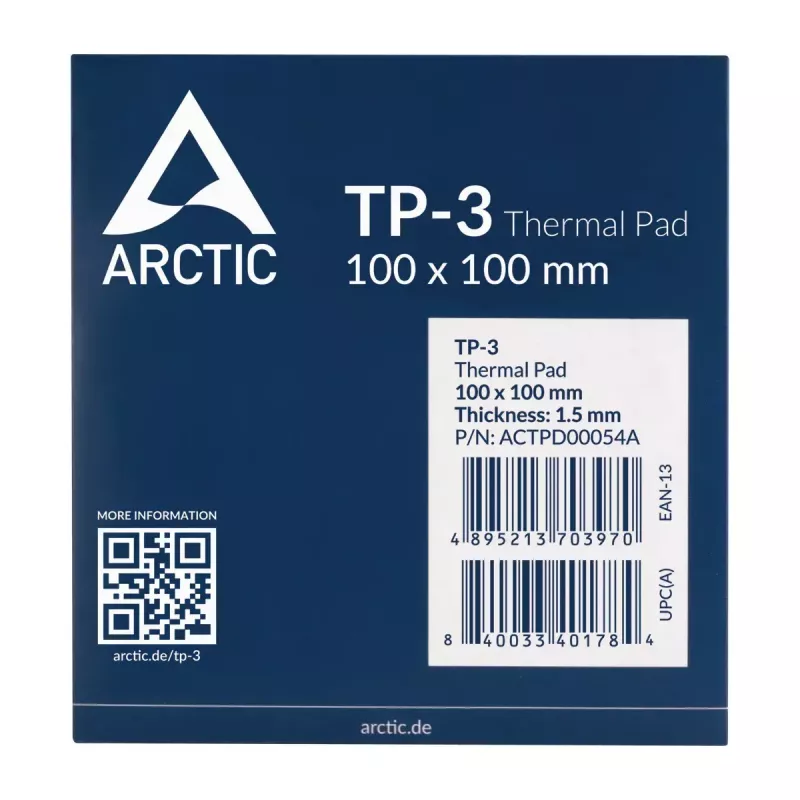 ARCTIC TP-3 Premium Performance Thermal Pad 100 x 100 mm, 1,5 mm