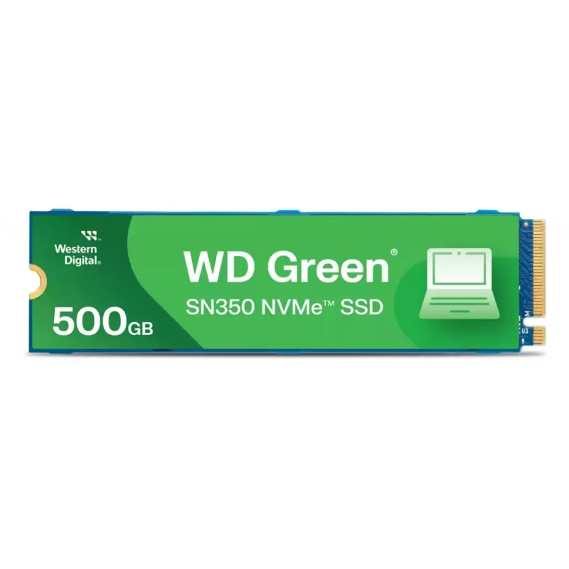 DYSK SSD WESTERN DIGITAL - WD zielony SN350 - 500 GB - PCIe Gen3 x4 - M.2 2280 - TLC