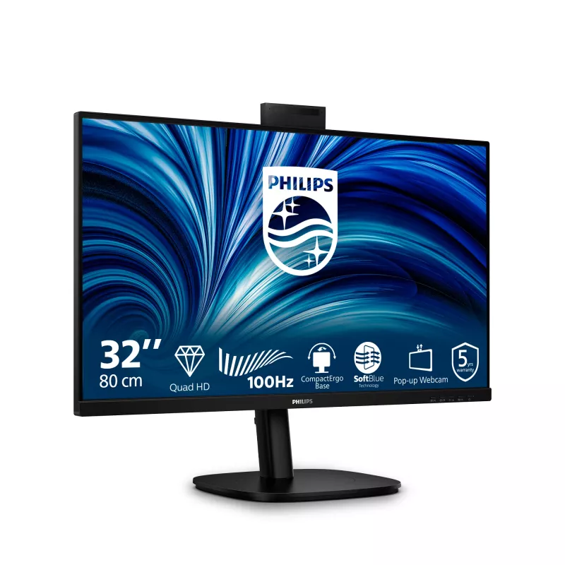 Philips 3000 series 32B2U3601H/00 monitor komputerowy 80 cm (31,5 cala) 2560 x 1440 pikseli Quad HD LCD Czarny