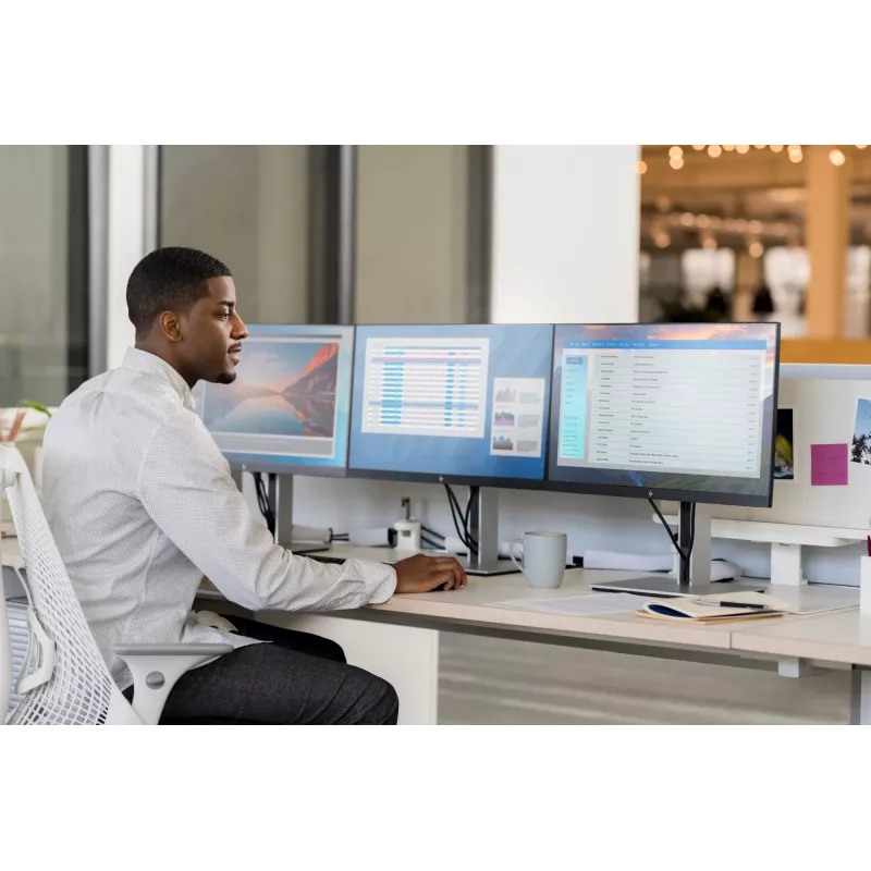 Monitor HP E-Series E24 G4 FHD, 60,5 cm (23,8 cala), 1920 x 1080 pikseli, Full HD, LCD, 5 ms, Czarny