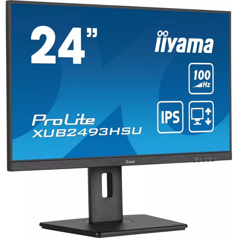 Monitor komputerowy iiyama ProLite XUB2493HSU-B6 60,5 cm (23,8 cala) 1920 x 1080 pikseli Full HD LED Czarny