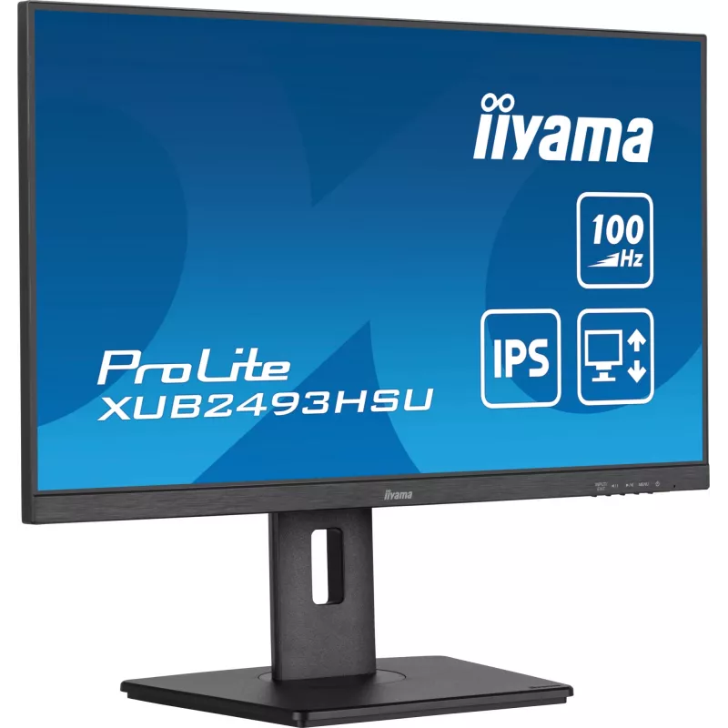 Monitor komputerowy iiyama ProLite XUB2493HSU-B6 60,5 cm (23,8 cala) 1920 x 1080 pikseli Full HD LED Czarny