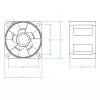 ARCTIC S4028-6K - 40 mm wentylator serwerowy, Wentylator, 4 cm, 250 obr./min, 6000 obr./min, 12.06 m³/h, Czarny