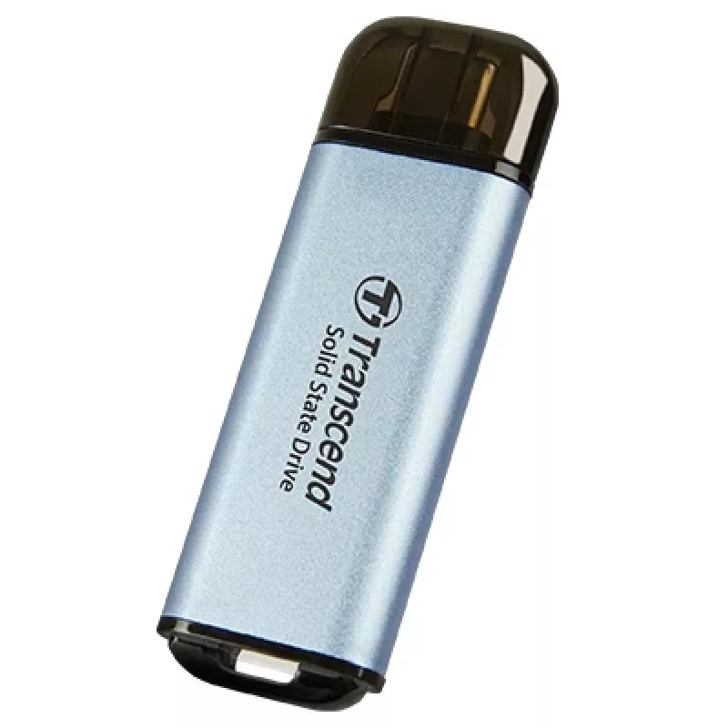TRANSCEND Esd300c - 1TB przenośny dysk SSD - USB Type-C - pamięć 3D NAND - błękitny