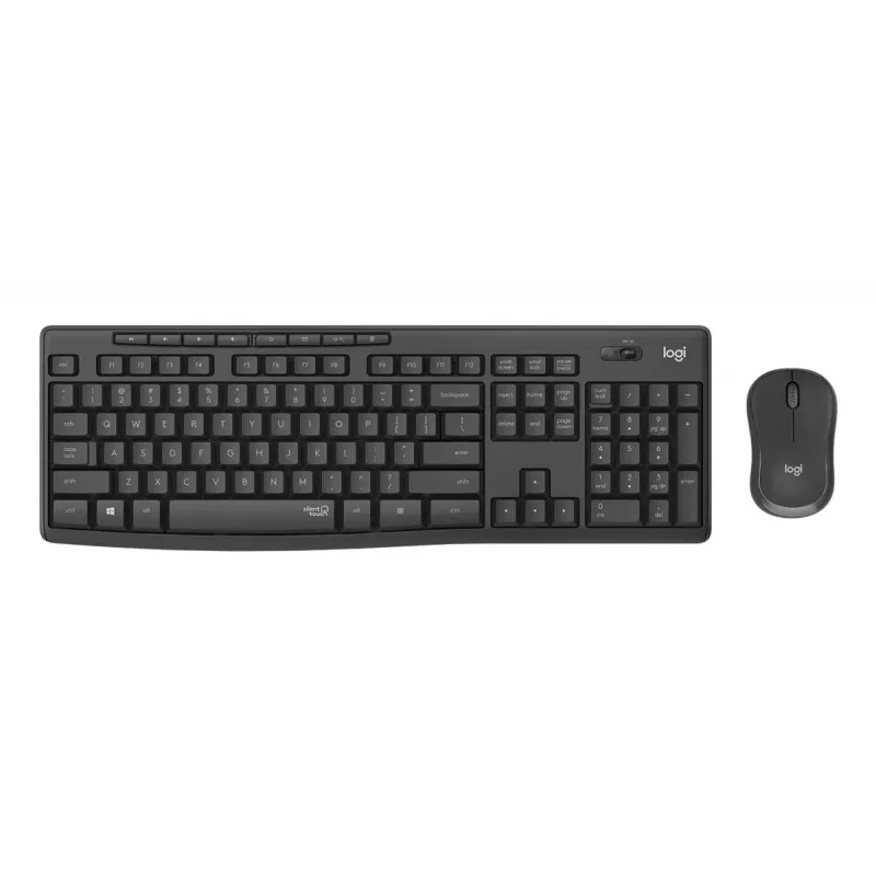 LOGITECH MK295 Bezprzewodowy zestaw cichej klawiatury i myszy - Grafit - Qwertz Swiss/Lux