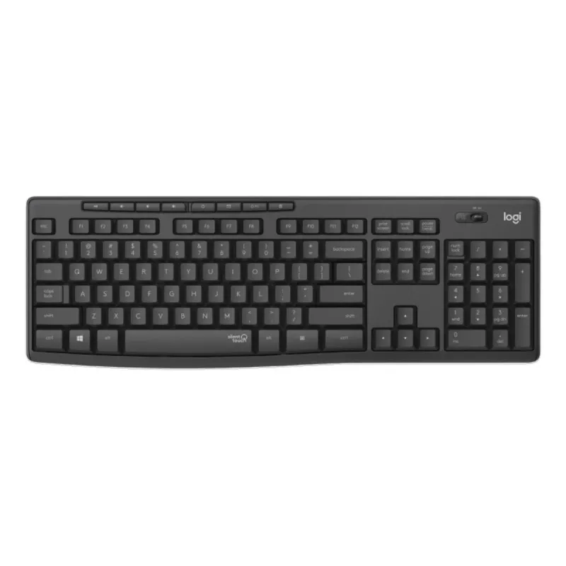 LOGITECH MK295 Bezprzewodowy zestaw cichej klawiatury i myszy - Grafit - Qwertz Swiss/Lux