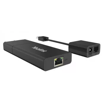 Yealink USB2CAT5E-EXT Nadajnik i odbiornik sieciowy Czarny