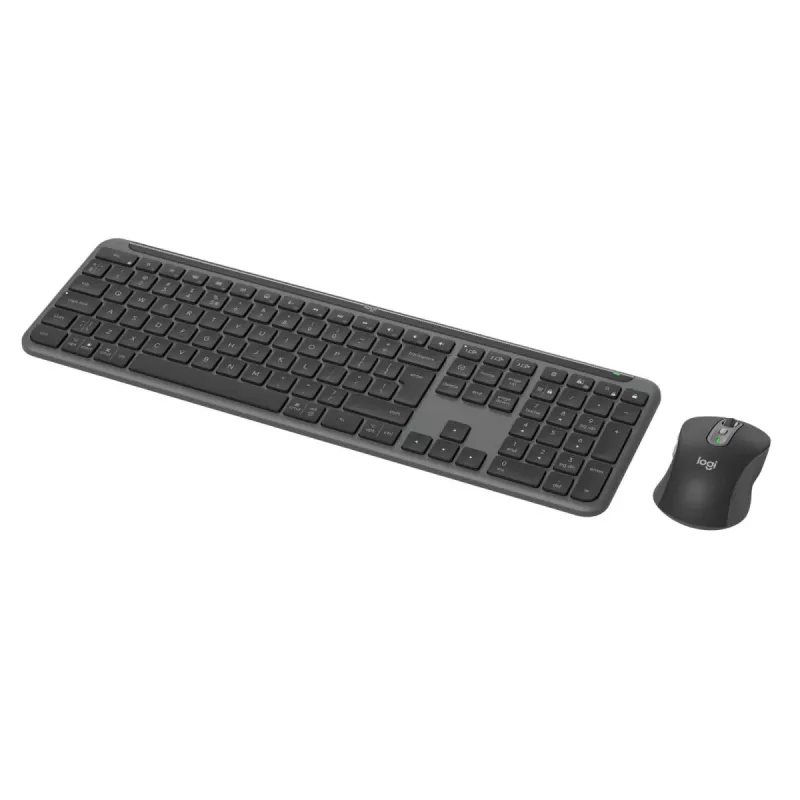 LOGITECH Signature cienki Combo Mk950 - Bezprzewodowa klawiatura / mysz - grafitowa - Qwerty US/Int'l