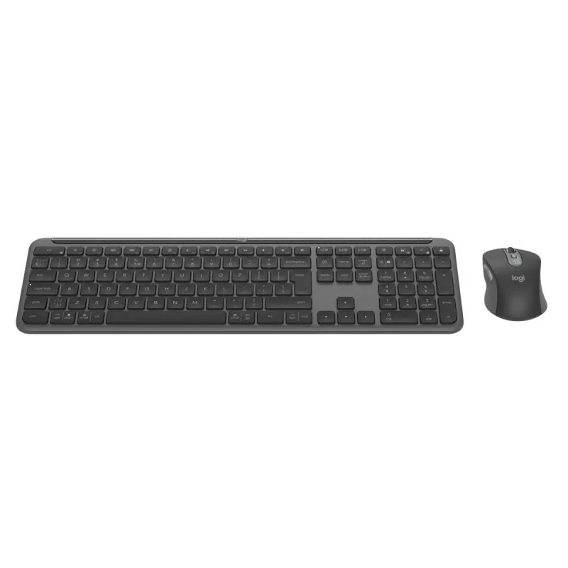 LOGITECH Signature cienki Combo Mk950 - Bezprzewodowa klawiatura / mysz - grafitowa - Qwerty US/Int'l