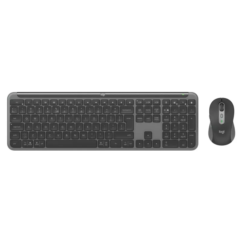 LOGITECH Signature cienki Combo Mk950 - Bezprzewodowa klawiatura / mysz - grafitowa - Qwerty US/Int'l