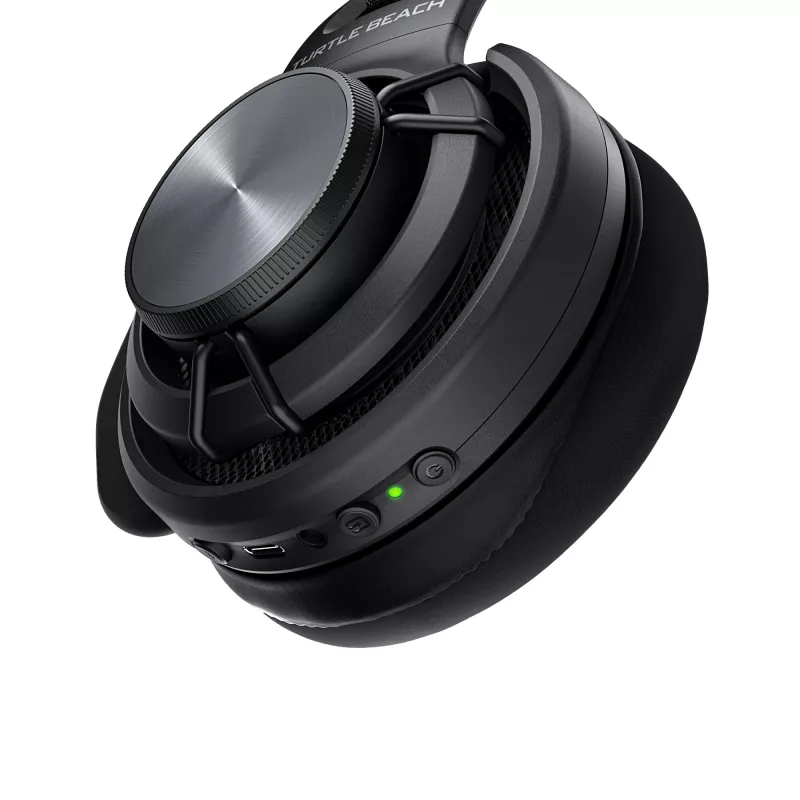Bezprzewodowy zestaw słuchawkowy do gier PC Turtle Beach Atlas Air Wireless Open Back z 24-bitowym dźwiękiem hi-fi, studyjnym mikrofonem, pływającą muszlą, poduszkami z pianki memory i łącznością Bluetooth dla PC