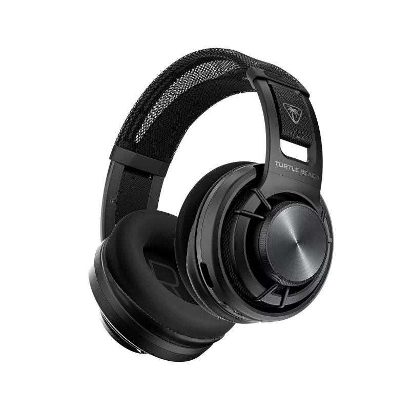 Bezprzewodowy zestaw słuchawkowy do gier PC Turtle Beach Atlas Air Wireless Open Back z 24-bitowym dźwiękiem hi-fi, studyjnym mikrofonem, pływającą muszlą, poduszkami z pianki memory i łącznością Bluetooth dla PC