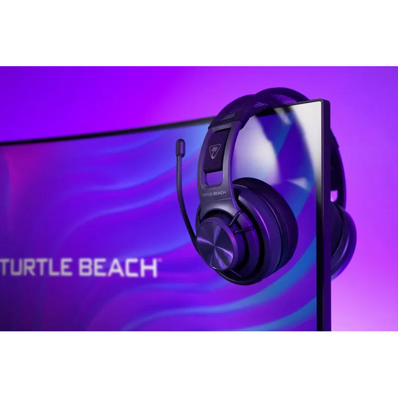 Bezprzewodowy zestaw słuchawkowy do gier PC Turtle Beach Atlas Air Wireless Open Back z 24-bitowym dźwiękiem hi-fi, studyjnym mikrofonem, pływającą muszlą, poduszkami z pianki memory i łącznością Bluetooth dla PC