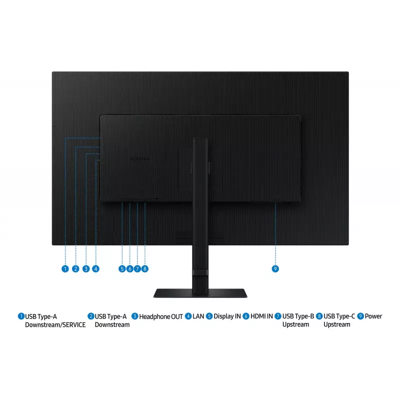 Monitor komputerowy Samsung S80UD 94 cm (37 cali) 3840 x 2160 pikseli 4K Ultra HD LCD Czarny